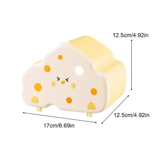 Cute Hamster House Magnetic Hamster Hut Cheese Hamster House Small Animal Habitat Decor Semi Closed Shelter Gerbil House Hamster - Image 6