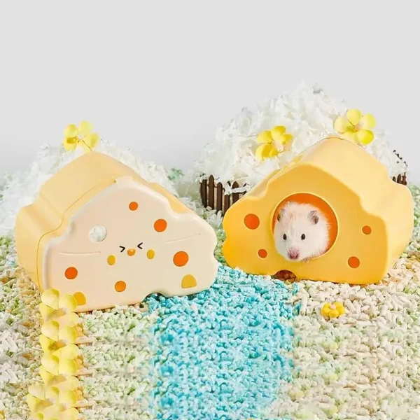 Hamster Hide House Chinchilla House Magnetic Hamster House Visible Gerbil House Small Animal Habitat Hamster Cage Accessories - Image 2